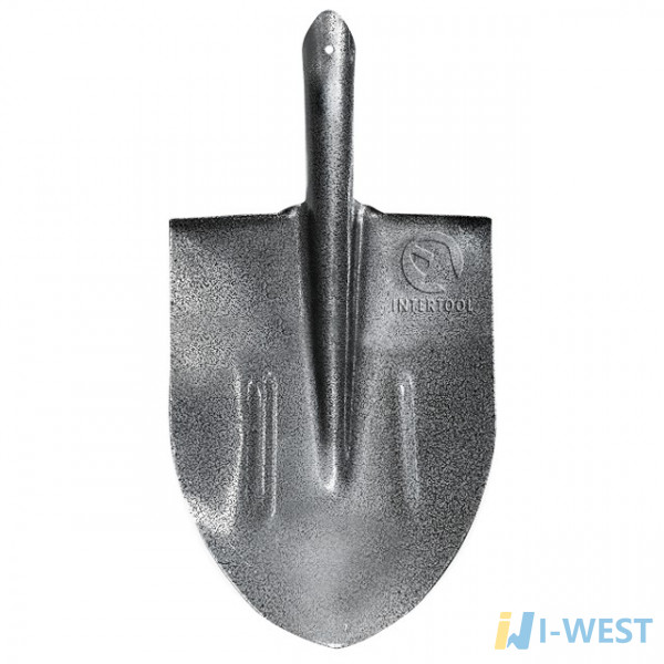 Лопата штыковая 0,8 кг., "Американка" с ребрами жесткости INTERTOOL FT-2000