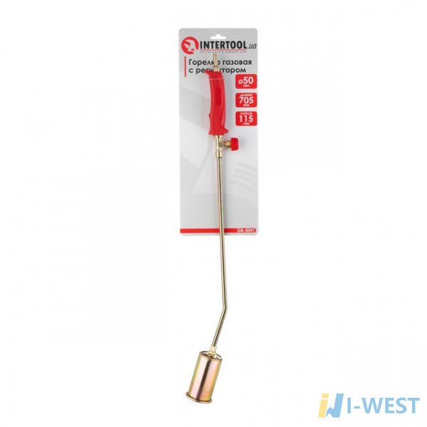 Горелка газовая с регулятором 705мм, сопло 115мм, Ø50мм. INTERTOOL GB-0041
