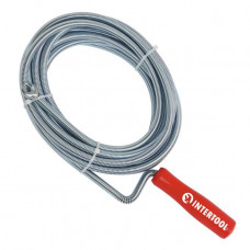 Трос для чищення труб 9мм*5м, пробивний накінечник INTERTOOL HP-1006 Трос для чищення труб 9мм*5м, пробивний накінечник INTERTOOL HP-1006