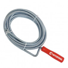 Трос для чищення труб 9мм*10м, пробивний накінечник INTERTOOL HP-1007 Трос для чищення труб 9мм*10м, пробивний накінечник INTERTOOL HP-1007