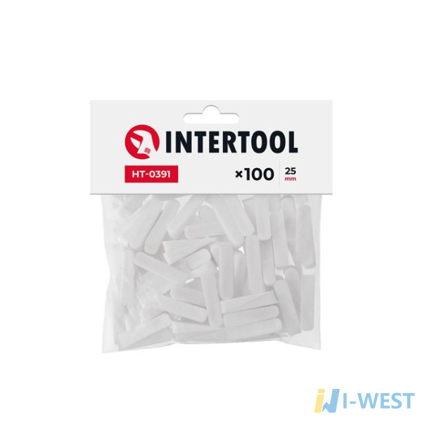 Клини для плитки 25 мм / 100 шт INTERTOOL HT-0391