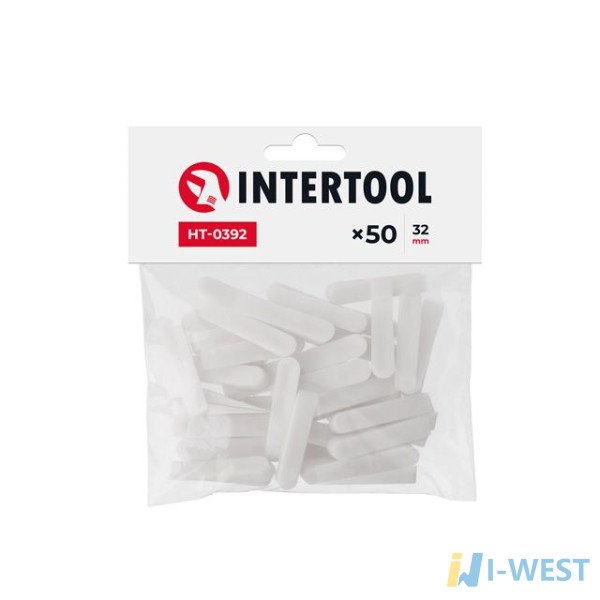 Клини для плитки 32 мм / 50 шт INTERTOOL HT-0392 Клини для плитки 32 мм / 50 шт INTERTOOL HT-0392