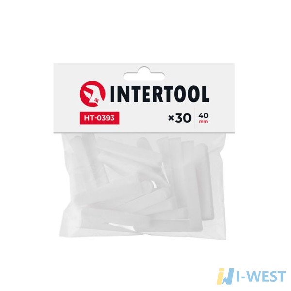 Клини для плитки 40 мм / 40 шт INTERTOOL HT-0393 Клини для плитки 40 мм / 40 шт INTERTOOL HT-0393