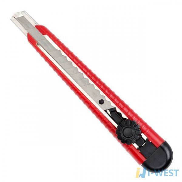 Нож с металлической направляющей, 9 мм INTERTOOL HT-0511 Нож с металлической направляющей, 9 мм INTERTOOL HT-0511