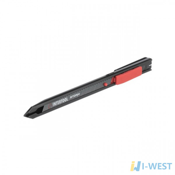 Ніж сегментний 9мм, металевий, Storm INTERTOOL HT-0513 Ніж сегментний 9мм, металевий, Storm INTERTOOL HT-0513