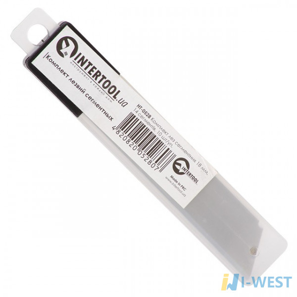 Комплект лез сегментних 18 мм, 14 сегментів, 10 шт/уп. INTERTOOL HT-0528