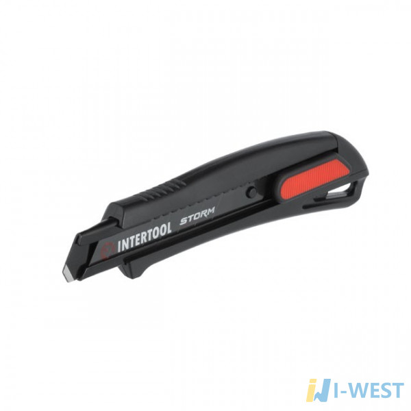 Ніж сегментний мультифункціональний 18мм, металева напрямна, Storm INTERTOOL HT-0537 Ніж сегментний мультифункціональний 18мм, металева напрямна, Storm INTERTOOL HT-0537