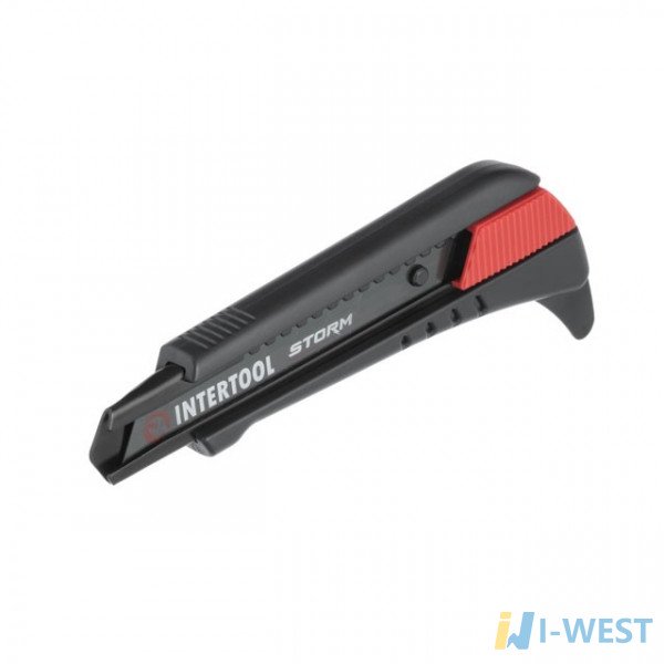 Нож сегментный для линолеума 18мм, металлическая направляющая, Storm INTERTOOL HT-0538 Нож сегментный для линолеума 18мм, металлическая направляющая, Storm INTERTOOL HT-0538