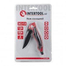Ніж складаний 206 мм, ручка алюміній пластик, 4 насадки викруткове. INTERTOOL HT-0592 Ніж складаний 206 мм, ручка алюміній пластик, 4 насадки викруткове. INTERTOOL HT-0592