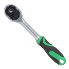 Рукоятка з храповим механізмом на 72 зубця 1/4", Cr-V INTERTOOL HT-2124