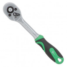 Рукоятка з храповим механізмом на 72 зубця 1/4", Cr-V INTERTOOL HT-2124