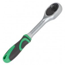 Рукоятка з храповим механізмом на 72 зубця 1/4", Cr-V INTERTOOL HT-2124