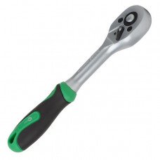 Рукоятка з храповим механізмом на 72 зубця 1/4", Cr-V INTERTOOL HT-2124