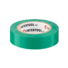 Лента изоляционная 0.15мм*17мм*10м зеленая INTERTOOL IT-0031 Лента изоляционная 0.15мм*17мм*10м зеленая INTERTOOL IT-0031