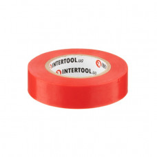 Стрічка ізоляційна 0.15мм * 17мм * 15м червона INTERTOOL IT - 0040 (IT-0040) Стрічка ізоляційна 0.15мм * 17мм * 15м червона INTERTOOL IT - 0040 (IT-0040)