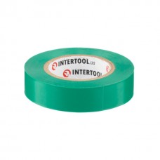 Лента изоляционная 0.15мм*17мм*15м зеленая INTERTOOL IT-0041 Лента изоляционная 0.15мм*17мм*15м зеленая INTERTOOL IT-0041