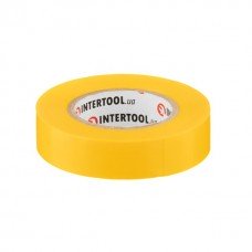 Лента изоляционная 0.15мм*17мм*15м желтая INTERTOOL IT-0042 Лента изоляционная 0.15мм*17мм*15м желтая INTERTOOL IT-0042