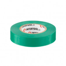 Стрічка ізоляційна 0.15мм * 17мм * 20м зелена INTERTOOL IT - 0051 (IT-0051) Стрічка ізоляційна 0.15мм * 17мм * 20м зелена INTERTOOL IT - 0051 (IT-0051)