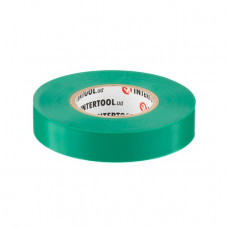 Стрічка ізоляційна 0.15мм * 17мм * 25м зелена INTERTOOL IT - 0061  (IT-0061)