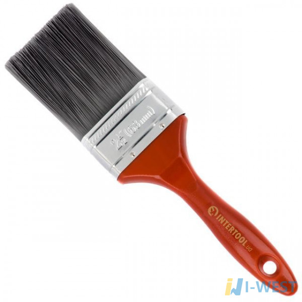 Пензель флейцевий з штучним ворсом 2,5” INTERTOOL KT-1463 Пензель флейцевий з штучним ворсом 2,5” INTERTOOL KT-1463