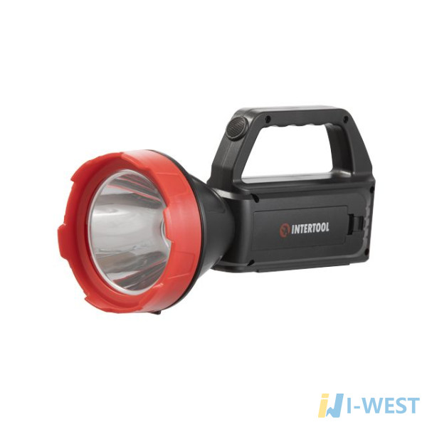 Ліхтар акумуляторний 1LED+1COB, power bank, індикатор заряду, сонячна панель INTERTOOL LB-0107 Ліхтар акумуляторний 1LED+1COB, power bank, індикатор заряду, сонячна панель INTERTOOL LB-0107