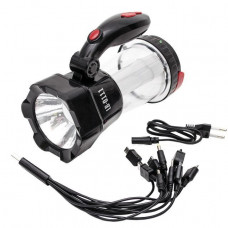 Ліхтар акумуляторний 1LED 1W 12 LED INTERTOOL LB-0111