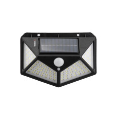Світильник акумуляторний настінний 100SMD, вуличний, сонячна панель, датчик руху INTERTOOL LB-0113 Світильник акумуляторний настінний 100SMD, вуличний, сонячна панель, датчик руху INTERTOOL LB-0113