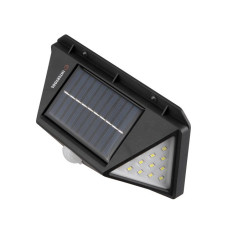 Світильник акумуляторний настінний 100SMD, вуличний, сонячна панель, датчик руху INTERTOOL LB-0113