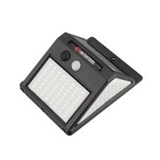 Світильник акумуляторний настінний 144SMD, вуличний, сонячна панель, датчик руху INTERTOOL LB-0114