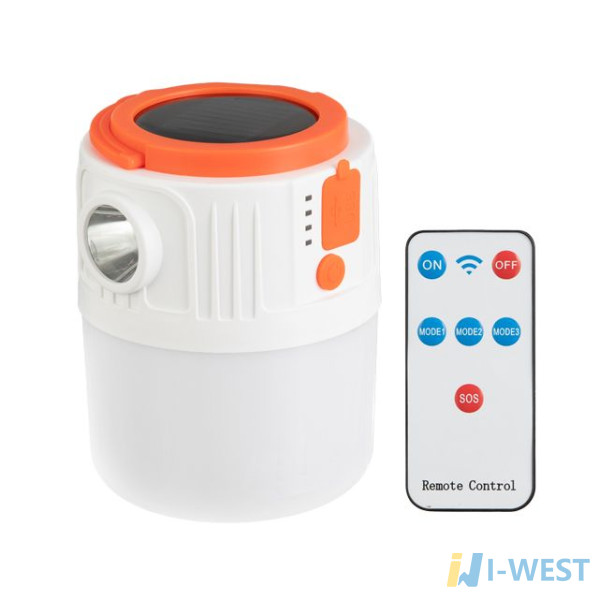 Ліхтар для кемпінгу, сонячна панель, ДК, STORM INTERTOOL LB-0214 Ліхтар для кемпінгу, сонячна панель, ДК, STORM INTERTOOL LB-0214