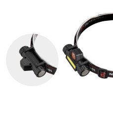 Ліхтар налобний акумуляторний XPE + COB, магніт INTERTOOL LB-0309