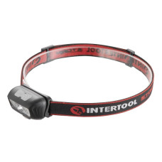 Ліхтар налобний акумуляторний XPE+2SMD+2RED SMD, 6 режимів роботи, сенсор, STORM INTERTOOL LB-0310 Ліхтар налобний акумуляторний XPE+2SMD+2RED SMD, 6 режимів роботи, сенсор, STORM INTERTOOL LB-0310