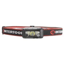 Ліхтар налобний акумуляторний XPE+2SMD+2RED SMD, 6 режимів роботи, сенсор, STORM INTERTOOL LB-0310 Ліхтар налобний акумуляторний XPE+2SMD+2RED SMD, 6 режимів роботи, сенсор, STORM INTERTOOL LB-0310