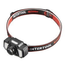 Ліхтар налобний акумуляторний XPE+6SMD+2RED LED, 7 режимів роботи, сенсор, STORM INTERTOOL LB-0311 Ліхтар налобний акумуляторний XPE+6SMD+2RED LED, 7 режимів роботи, сенсор, STORM INTERTOOL LB-0311