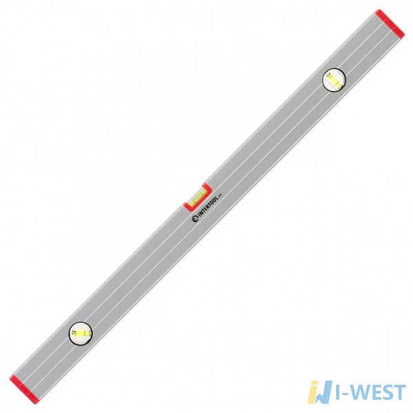 Уровень строительный 800мм 3 глазка, сечение 23*58 мм INTERTOOL MT-1143