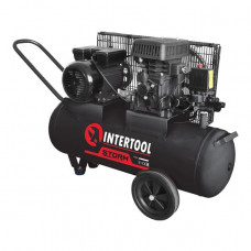 Компрессор 100л, 1.8кВт, 220В, 10атм, 250л/мин INTERTOOL PT-0012