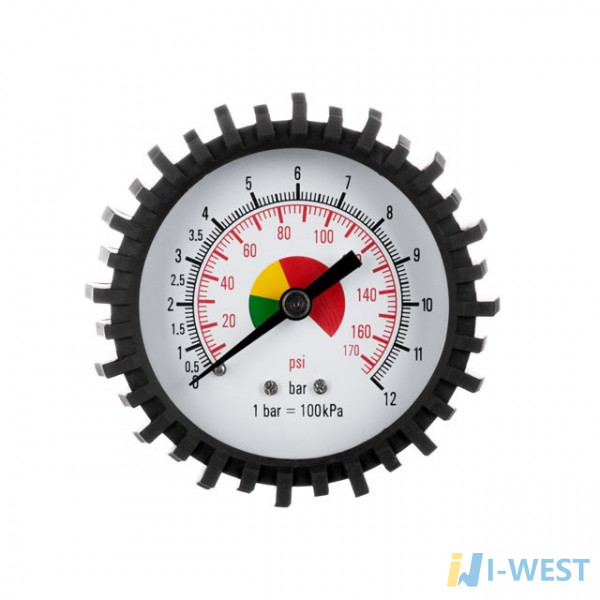 Манометр 63 мм до пістолету для підкачки коліс PT-0505 INTERTOOL PT-0500 Манометр 63 мм до пістолету для підкачки коліс PT-0505 INTERTOOL PT-0500