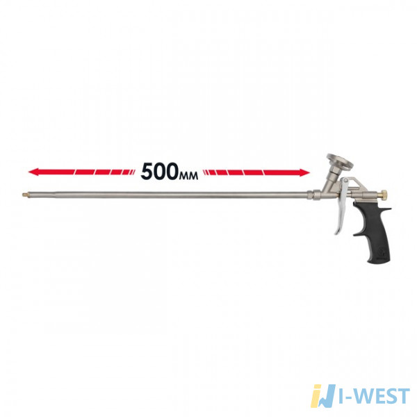 Пістолет для піни з довгим носиком 500 мм 4 насадки INTERTOOL PT-0650 Пістолет для піни з довгим носиком 500 мм 4 насадки INTERTOOL PT-0650