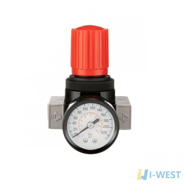 Регулятор давления 1/4", 1-16 бар, 1600 л/мин, профессиональный INTERTOOL PT-1429 Регулятор давления 1/4", 1-16 бар, 1600 л/мин, профессиональный INTERTOOL PT-1429