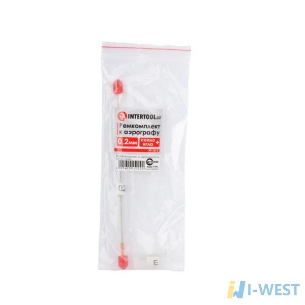 Ремкоплект до аерографу РТ-1504/DT-5001, 0.2 мм (сопло+голка) INTERTOOL PT-1512 Ремкоплект до аерографу РТ-1504/DT-5001, 0.2 мм (сопло+голка) INTERTOOL PT-1512
