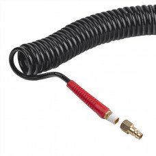 Шланг BLACK M-Flex 5.5х8мм, 15м спиральный полиуретановый c поворотным шарниром, латунными быстроразъемными соединениями STORM INTERTOOL PT-1791 Шланг BLACK M-Flex 5.5х8мм, 15м спиральный полиуретановый c поворотным шарниром, латунными быстроразъемными соединениями STORM INTERTOOL PT-1791