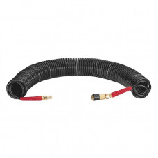 Шланг BLACK M-Flex 5.5х8мм, 20м спіральний поліуретановий з поворотним шарніром, латунними швидкороз'ємними з'єднаннями STORM INTERTOOL PT-1792 Шланг BLACK M-Flex 5.5х8мм, 20м спіральний поліуретановий з поворотним шарніром, латунними швидкороз'ємними з'єднаннями STORM INTERTOOL PT-1792