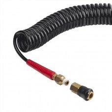 Шланг BLACK M-Flex 5.5х8мм, 20м спиральный полиуретановый c поворотным шарниром, латунными быстроразъемными соединениями STORM INTERTOOL PT-1792 Шланг BLACK M-Flex 5.5х8мм, 20м спиральный полиуретановый c поворотным шарниром, латунными быстроразъемными соединениями STORM INTERTOOL PT-1792