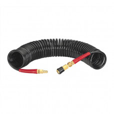 Шланг BLACK M-Flex 6,5х10мм, 10м спіральний поліуретановий з поворотним шарніром, латунними швидкороз'ємними з'єднаннями STORM INTERTOOL PT-1793 Шланг BLACK M-Flex 6,5х10мм, 10м спіральний поліуретановий з поворотним шарніром, латунними швидкороз'ємними з'єднаннями STORM INTERTOOL PT-1793