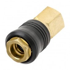 Быстроразъемное соединение с внутренней резьбой 3/8", латунь INTERTOOL PT-1818 Быстроразъемное соединение с внутренней резьбой 3/8", латунь INTERTOOL PT-1818