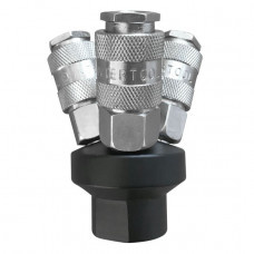 Розгалужувач повітря 1/4 " на 3 виходу , W -подібний , 10bar INTERTOOL PT - +1851  (PT-1851)