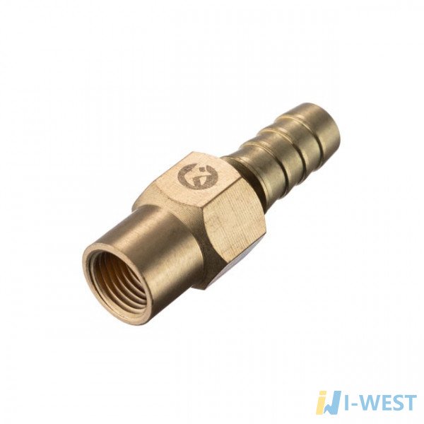 Шарнір поворотний внутрішнє різьблення 1/4" на шланг 12 мм, латунь STORM INTERTOOL PT-2203