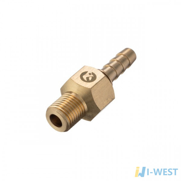 Шарнір поворотний зовнішнє різьблення 1/4" на шланг 8 мм, латунь STORM INTERTOOL PT-2205 Шарнір поворотний зовнішнє різьблення 1/4" на шланг 8 мм, латунь STORM INTERTOOL PT-2205