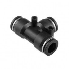 Соединение цанговое T-образное для полиуретановых и др. шлангов 12 мм INTERTOOL PT-2349 Соединение цанговое T-образное для полиуретановых и др. шлангов 12 мм INTERTOOL PT-2349