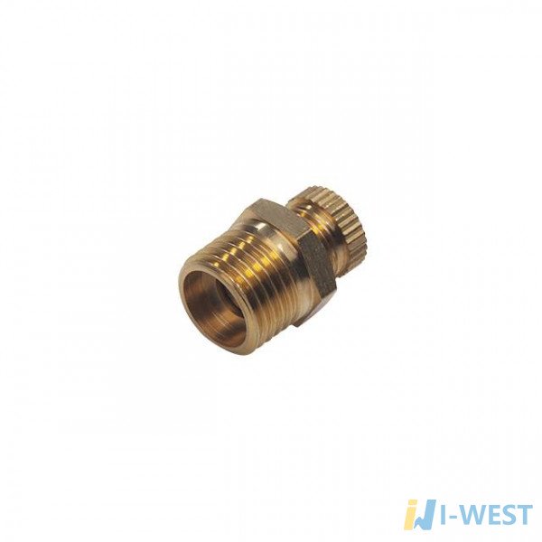 Клапан зливний латунний для компресорів, 1/4 ", круглий вентиль INTERTOOL PT-5020